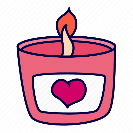 Candle, love, romance, selfcare, fragrance icon - Download on Iconfinder