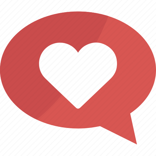 Bubble, chat, comment, heart, like, talk, favorite icon - Download on Iconfinder