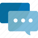 blue, bubbles, chat, chats, comment, comments, bubble, communication, connection, document, message, speech, talk, text