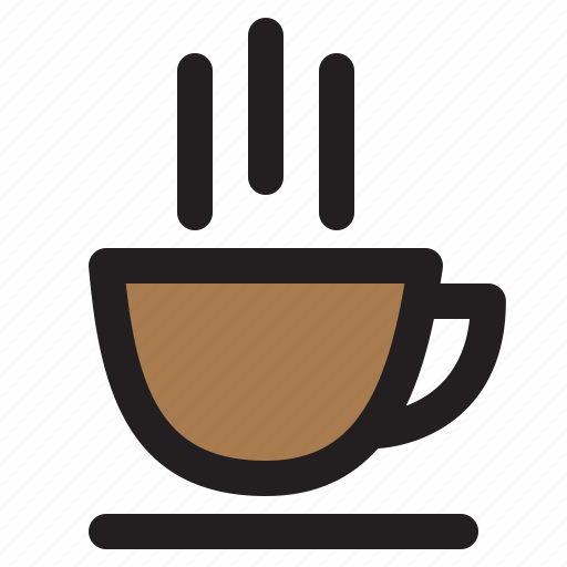 Coffee, fill, hot, semi icon - Download on Iconfinder