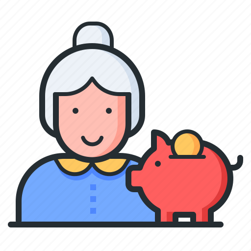 Insurance, pension, old, piggy bank icon - Download on Iconfinder