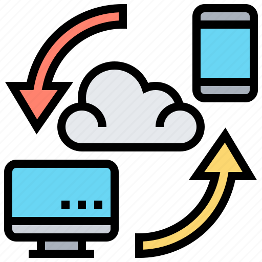 Cloud, computer, connection, device, synchronize icon - Download on Iconfinder