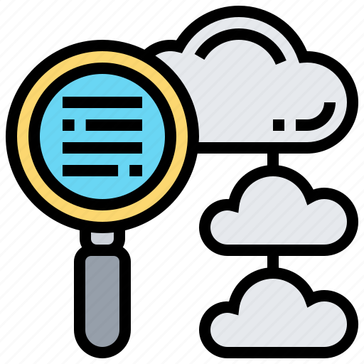 Cloud, database, enterprise, exploration, search icon - Download on Iconfinder