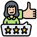 comment, customer, like, review, stars 