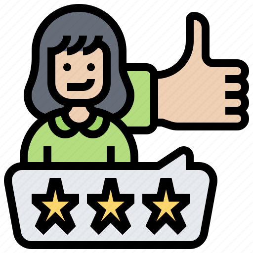 Comment, customer, like, review, stars icon - Download on Iconfinder