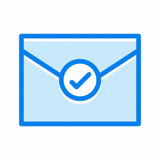Checkmark, envelope, message, conversation, mail icon - Download on Iconfinder