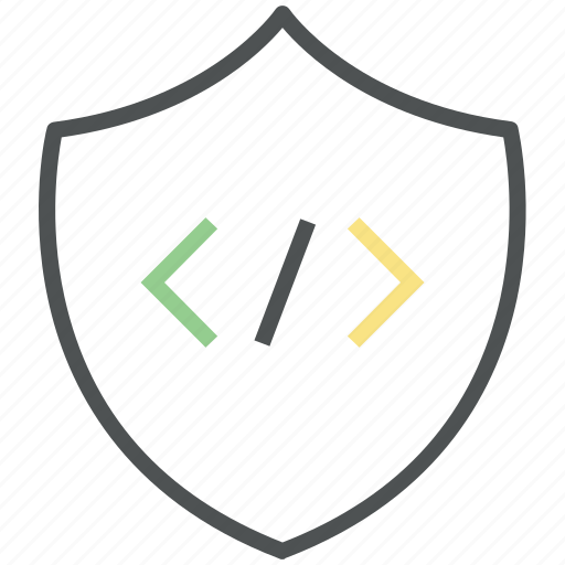 Code insurance, code protection, code safety, html protection, security code icon - Download on Iconfinder