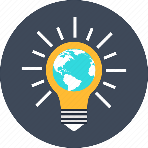 Bulb, earth, globe, seo, solution, world, idea icon - Download on Iconfinder