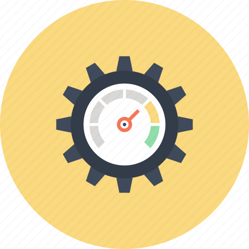 Cogwheel, optimization, performance, seo, settings, speed, speedometer icon - Download on Iconfinder