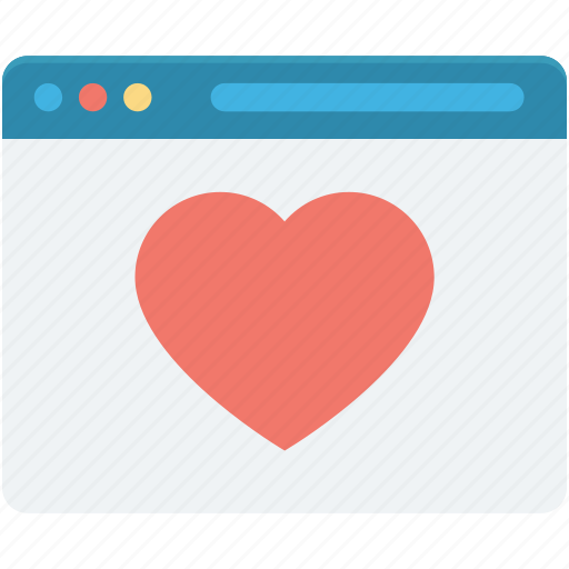 Heart, love chatting, romantic chat, web page, website icon - Download on Iconfinder