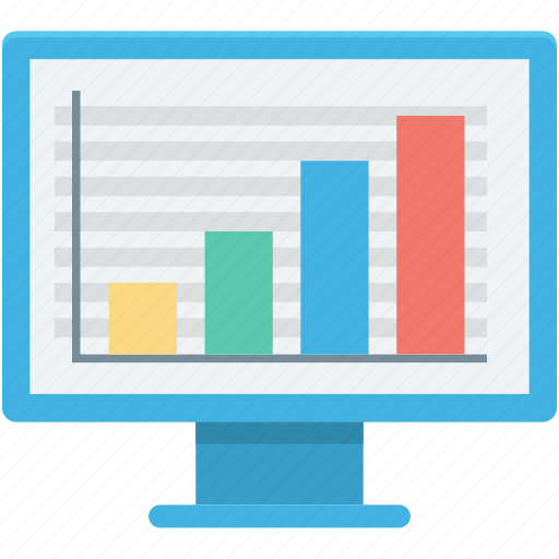 Bar graph, business graph, monitor, seo graph, statistics icon - Download on Iconfinder