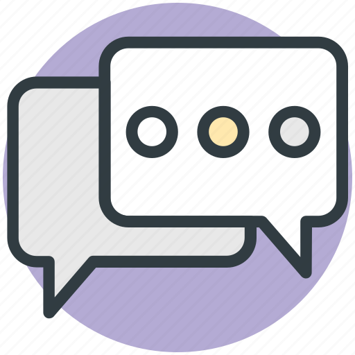 Babbling, chat bubbles, chatting, online chatting, talk icon - Download on Iconfinder