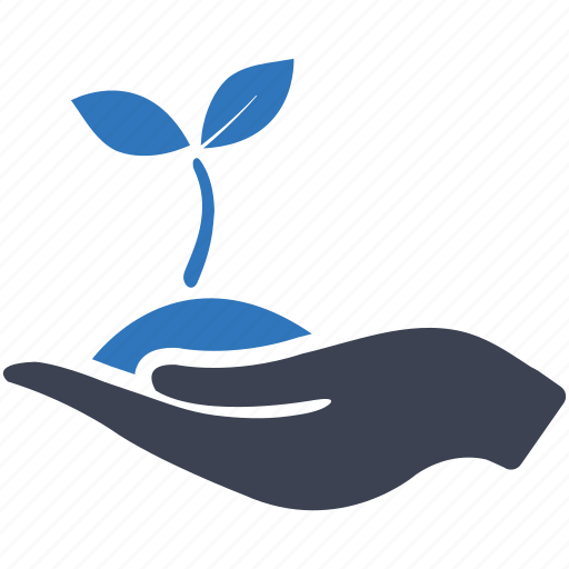 Business startup, growth, hand, investment, leaves, plant, startup icon - Download on Iconfinder