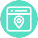 gps, location, map pin, page, seo, web page, website