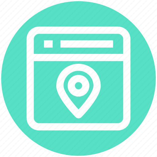 Gps, location, map pin, page, seo, web page, website icon - Download on Iconfinder