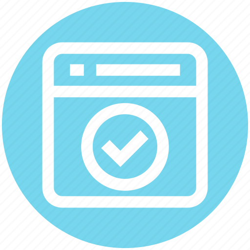 Accept, page, quality assurance, seo, web page, website, website approval icon - Download on Iconfinder