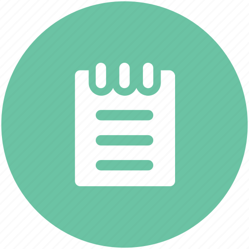 Logbook, notebook, notepad, notepaper, steno pad icon - Download on Iconfinder