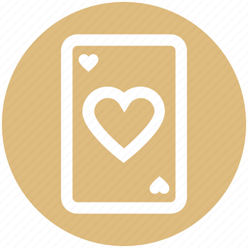 Ace, card, hazard, heart, playing card, poker, seo icon - Download on Iconfinder
