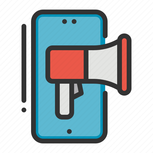 Mobile, marketing, megaphone, phone, advertising, seo icon - Download on Iconfinder