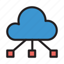 cloud, computing, database, server, storage