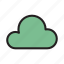 cloud, database, server, storage, weather 
