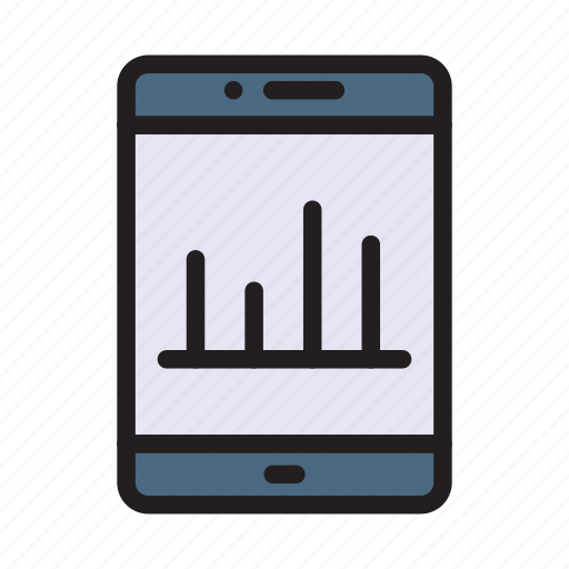 Chart, graph, mobile, phone, statistic icon - Download on Iconfinder