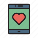 device, heart, life, mobile, phone