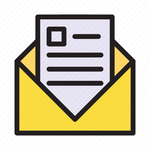 Inbox, mail, message, open, text icon - Download on Iconfinder
