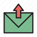 email, inbox, letter, message, upload