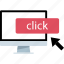arrow, click, online, web 