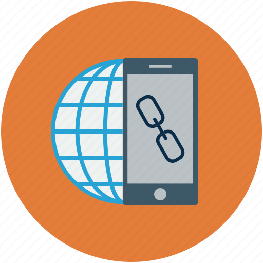 Globe, link, tablet, web link icon - Download on Iconfinder