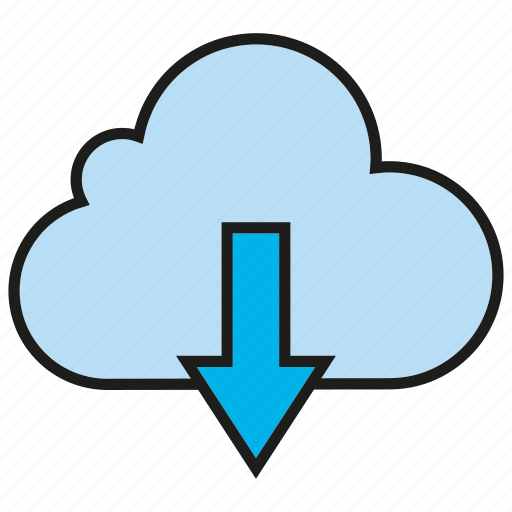Arrow, cloud, download, internet, network icon - Download on Iconfinder