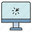 click, computer, desktop, pointer, screen 