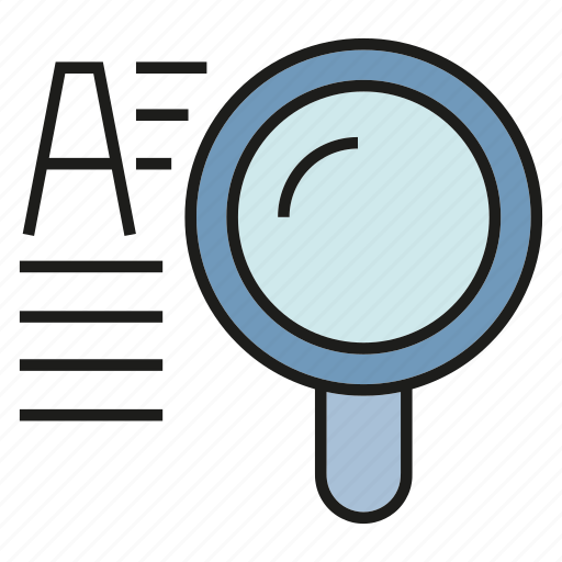 Keyword, magnifier glass, search, search engine, view icon - Download on Iconfinder