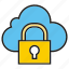 cloud computing, cloud secure, internet, key, lock, network 