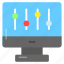 monitor, display, setting, preferences, adjustment, equalizer, computer 