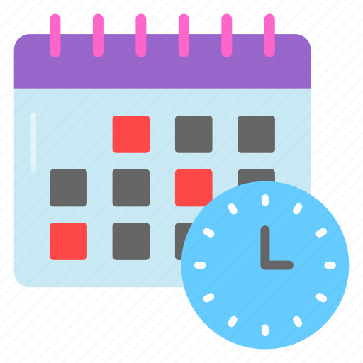 Schedule, calendar, clock, planning, management, reminder, organization icon - Download on Iconfinder