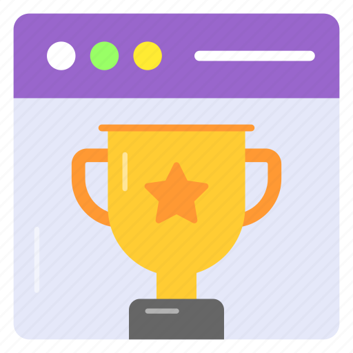 Web, achievement, success, winner, trophy, award, online icon - Download on Iconfinder