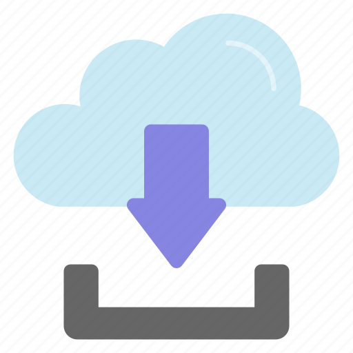 Cloud, download, storage, downward, arrow, save, data icon - Download on Iconfinder