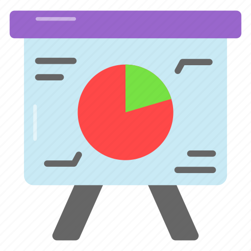 Presentation, analysis, analytics, statistics, evaluation, survey, easel icon - Download on Iconfinder