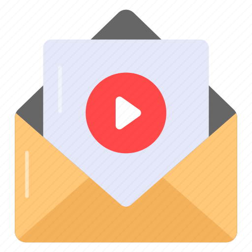 Email, mail, marketing, promotion, video, advertising, letter icon - Download on Iconfinder