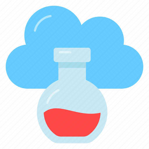 Cloud, experiment, flask, research, computing, hosting, laboratory icon - Download on Iconfinder