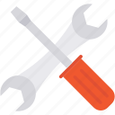 garage tools, repair tools, screwdriver, settings, spanner