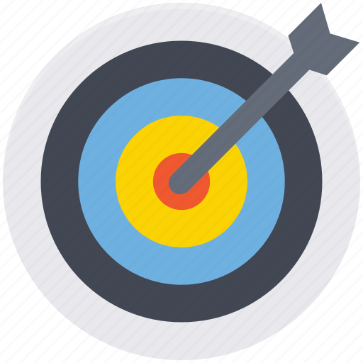 Archery arrow, bullseye, dart, dartboard, target icon - Download on Iconfinder