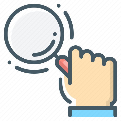 Loupe, magnifier, magnifying, search, hand, magnifying glass icon - Download on Iconfinder