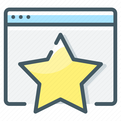 Favorite, site, star, website, favorite site icon - Download on Iconfinder