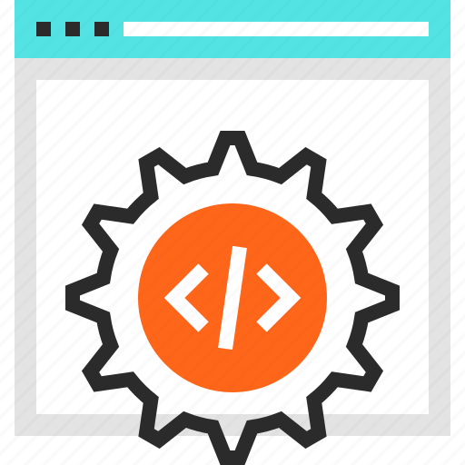 Code, coding, cogwheel, optimization, options, settings, web icon - Download on Iconfinder