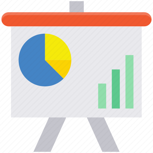 Business presentation, chalkboard, easel, graph presentation, presentation board icon - Download on Iconfinder