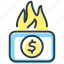 money, burning, shop, store, support, web, website 