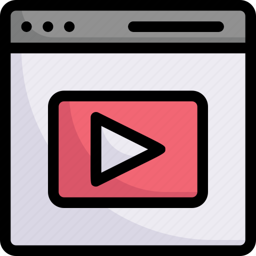 Browser video, business, development, player, seo, website, youtube icon - Download on Iconfinder